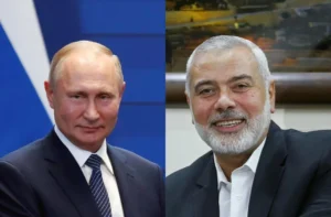 220930 Vladimir Putin presidente de Rusia e Ismail Haniyeh líder de Hamas Rusia-Hamas-1140x750