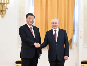 230322 Xi Jingpin en visita oficial de tres días a Rusia junto a Vladimir Putin