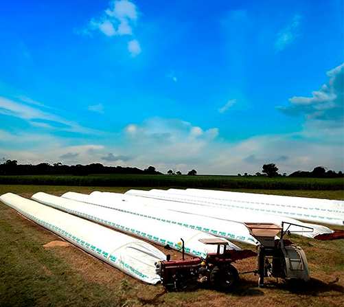 Almacenamiento de granos en silobolsas en Brasil