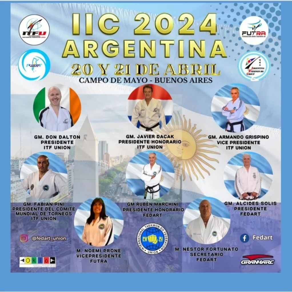 Grandes Maestros dictan el Curso de Instructor Internacional Oficial de Taekwon-do de la ITFU.