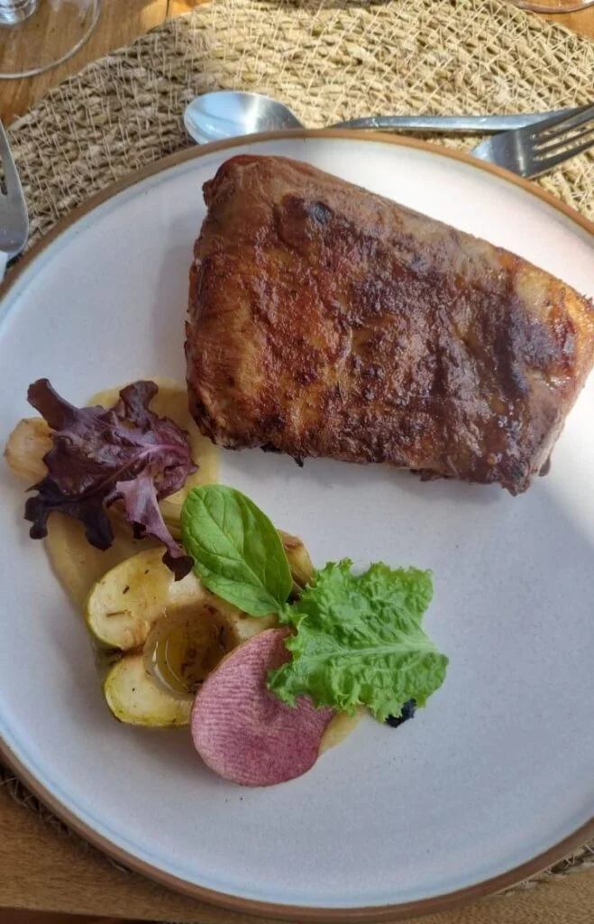 Los platos diseñados por el Chef Ejecutivo, Santiago Maestre, resaltan sabores autóctonos de Luján de Cuyo, algo que jerarquiza el maridaje con los vinos de alta gama de Bodega Norton. Ph: Paloma Wulfsohn para SRSur News Agency Wines-style