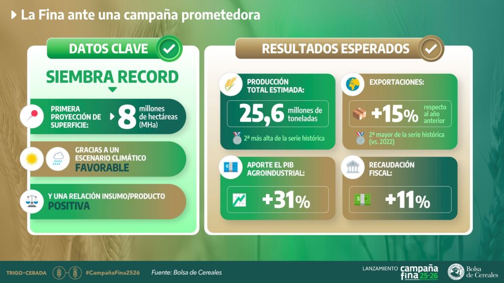 Argentina ha mantenido un nivel de exportaciones de trigo relativamente estable, con un promedio de 10 millones de toneladas anuales, mientras que otros países exportadores continúan ampliando su participación.