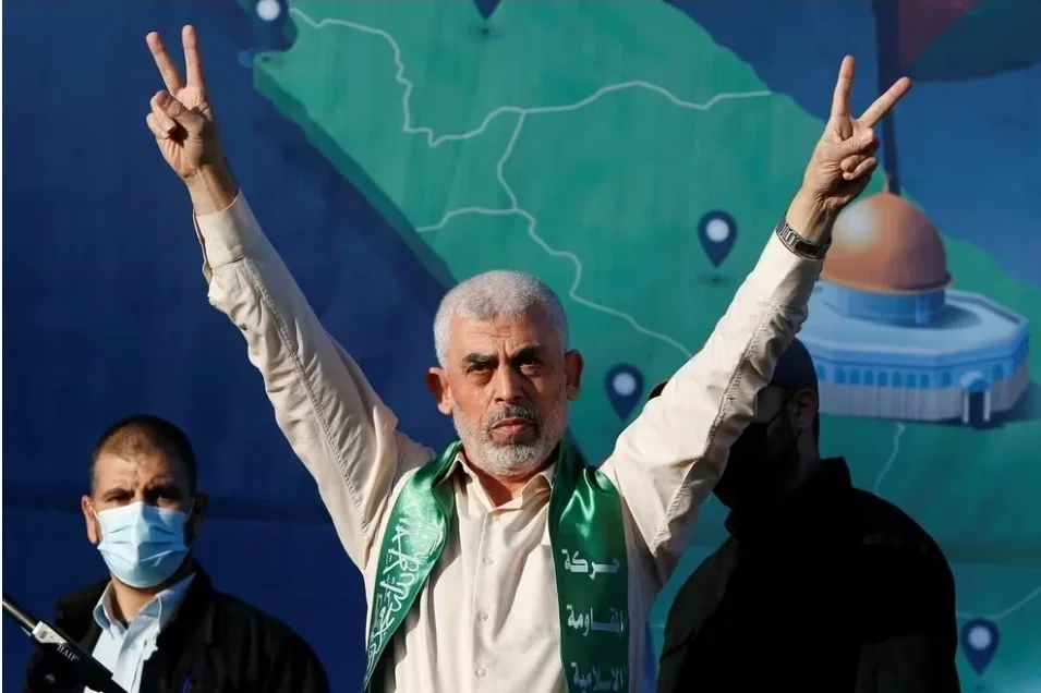 Yahya Sinwar durante un acto anti israelí en Gaza, en mayo de 2021. Es conocido como "El carnicero de Gaza". (Foto: Reuters)