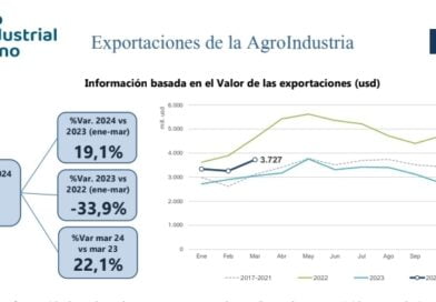 La agroindustria argentina exportó US$ 3.727 millones en marzo