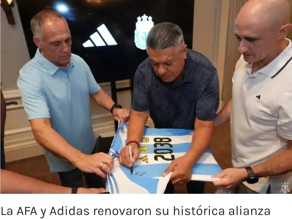 La AFA renovó su alianza con Adidas