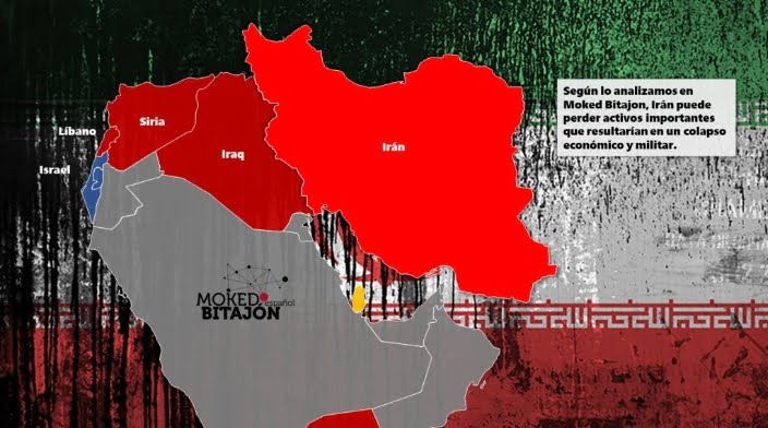 Los objetivos estratégicos en Irán. Fuente: Moked Bitajon 