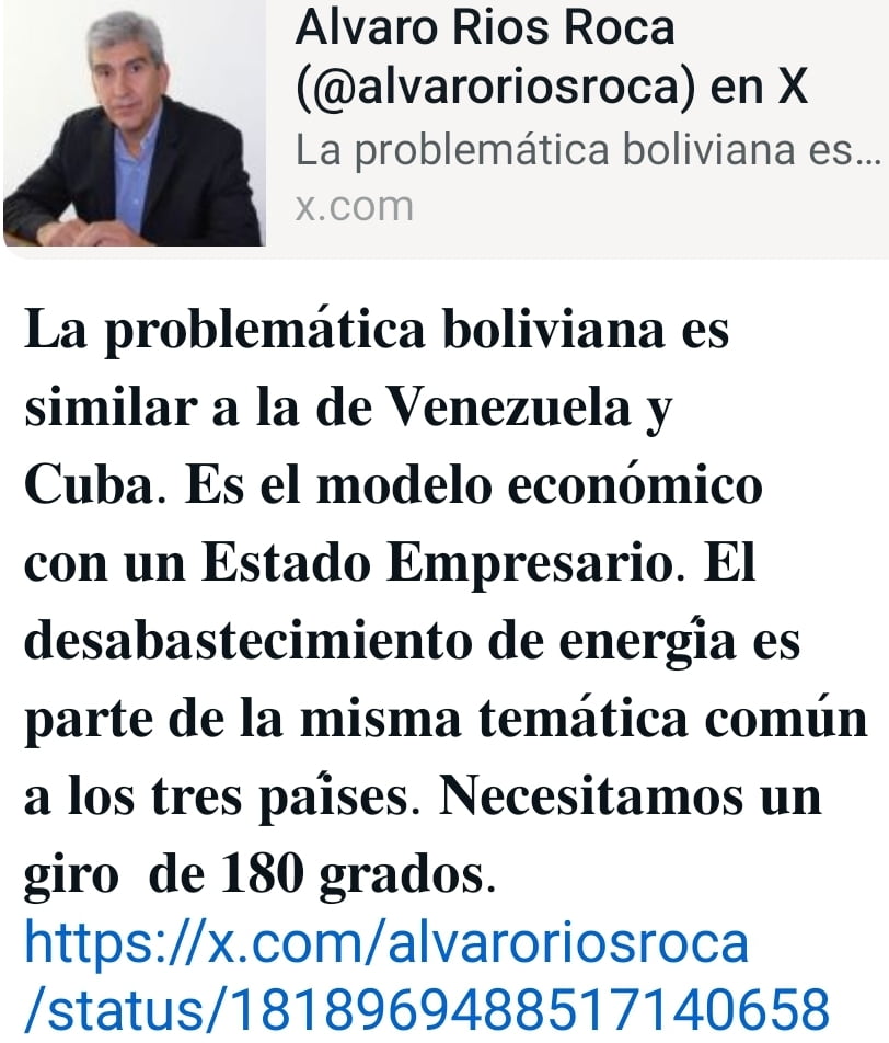 Álvaro Ríos Roca, ex ministro de Hidrocarburos de Bolivia y titular de Gas Energy Latin América. .