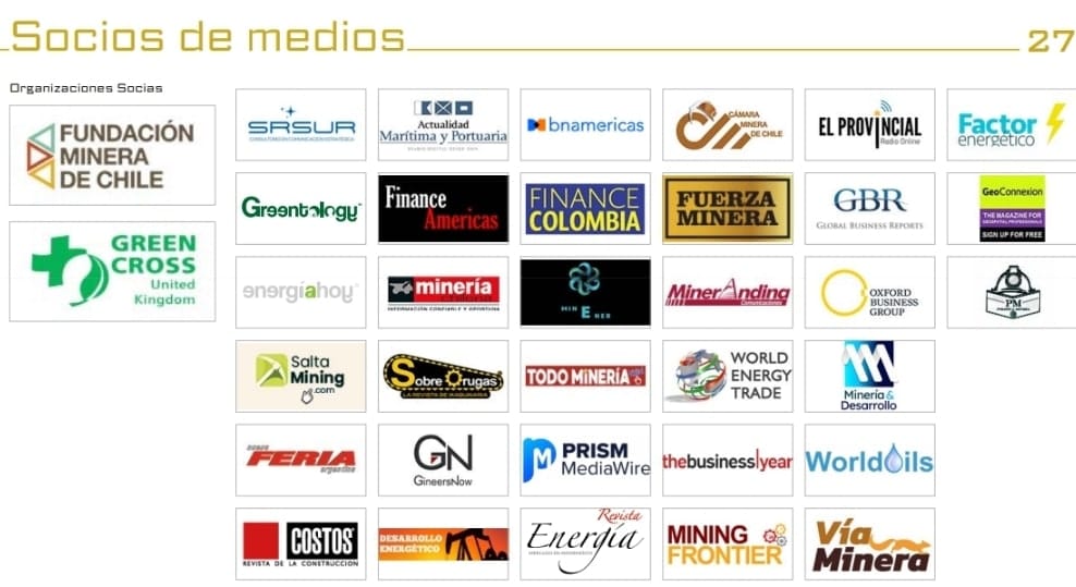 SRSur Consultores en Comunicación Estratégica es media sponsor del 5° Congreso y Exposición Internacional Minería Chile América Latina 2024 junto a otras prestigiosas organizaciones de comunicación dentro de la industria minera global.