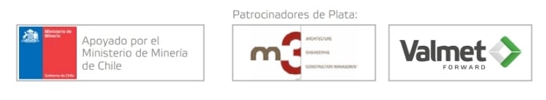 El 5• Congreso y Exposición Internacional Minería Chile América Latina cuenta con el apoyo del Ministerio de Minería de Chile y los patrocinadores Silver 3m Engineering y Valmet Chile.