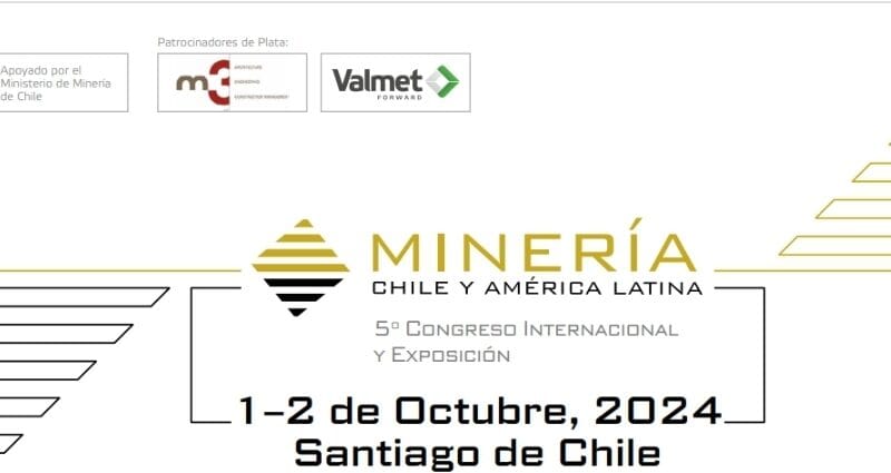 El 5• Congreso y Exposición Internacional Minería Chile América Latina cuenta con el apoyo del Ministerio de Minería de Chile y los patrocinadores Silver 3m Engineering y Valmet Chile.