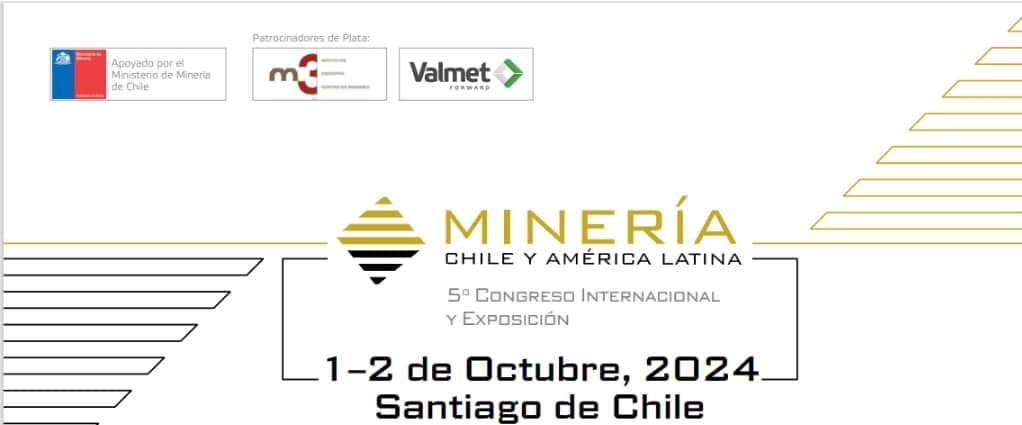 El 5• Congreso y Exposición Internacional Minería Chile América Latina cuenta con el apoyo del Ministerio de Minería de Chile y los patrocinadores Silver 3m Engineering y Valmet Chile.