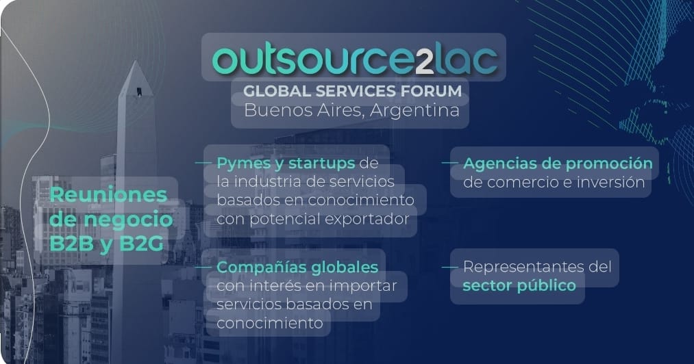 Outsource2LAC 2024 fue organizado por el BID y su red social empresarial ConnectAmericas, en colaboración con el Ministerio de Economía de Argentina.