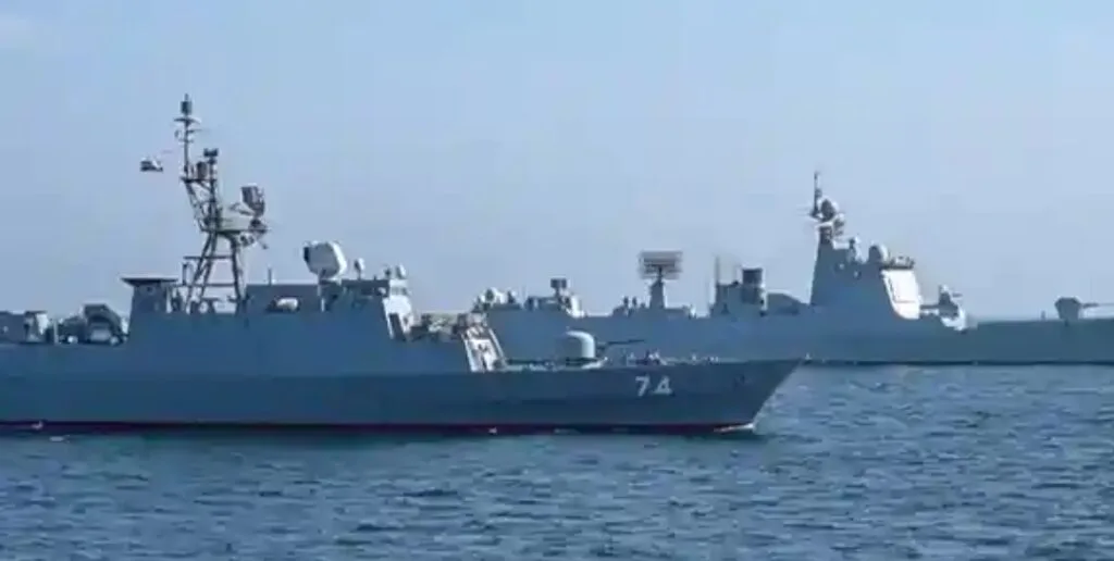Foto de archivo de ejercicios navales conjuntos de China, Rusia e Irán en el golfo de Omán. Imagen: Northern Fleet Press Service/TASS/dpa/picture alliance