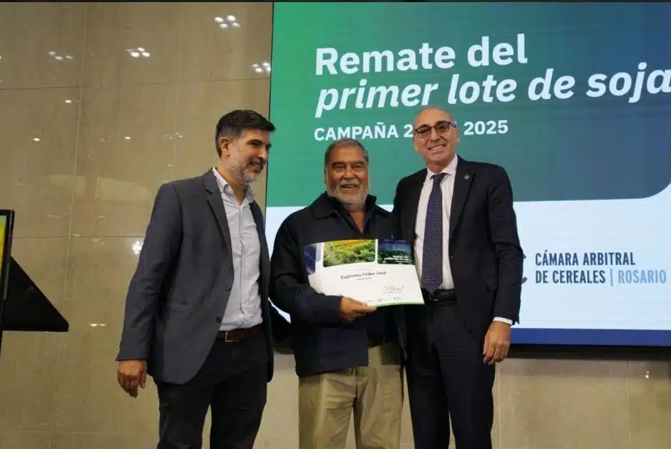 La Bolsa de Comercio de Rosario fue nuevamente sede del tradicional Remate del Primer Lote de Soja.