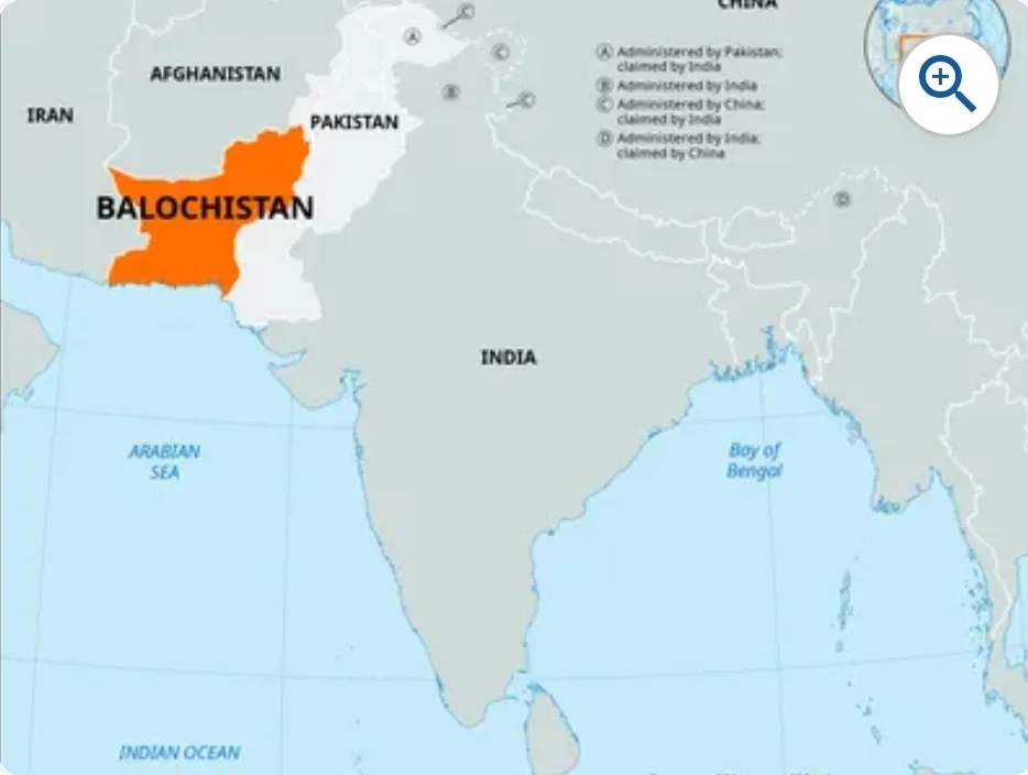 Balochistán es un nuevo país independiente que emerge en un contexto de creciente tensión entre China y Pakistán