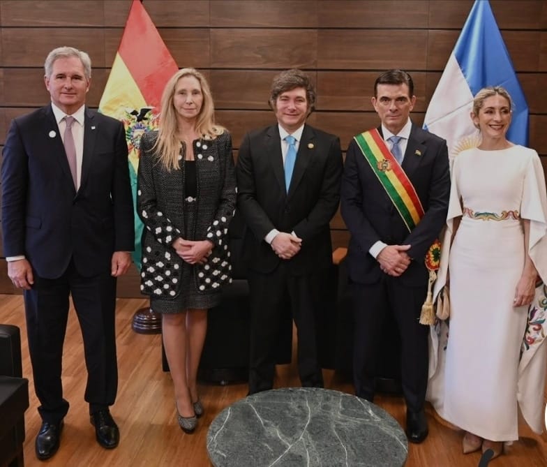 Bolivia se abrió al mundo y Rodrigo Paz Pereira recibió pleno apoyo del presidente de Argentina, Javier Milei