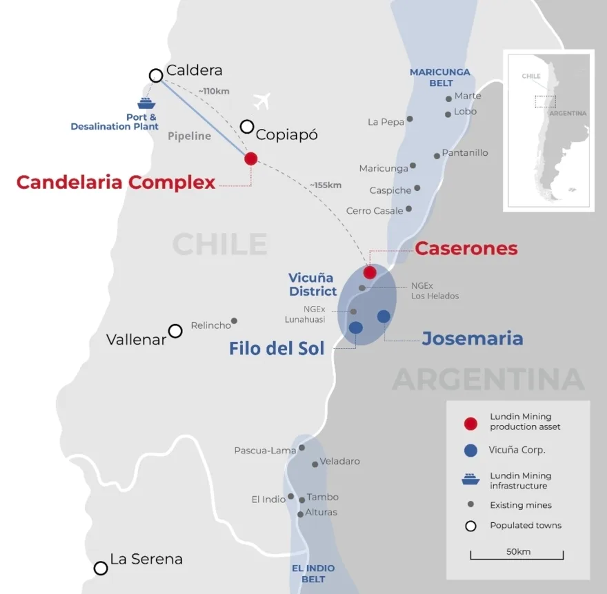La mayor inversión minera extranjera de la historia argentina, definió Pablo Quirno refiriéndose al proyecto Vicuña, de cobre, oro y plata ubicado en San Juan.
