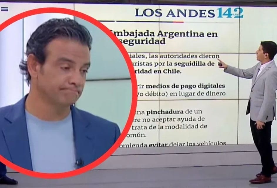 Chile no es un destino seguro para turistas argentinos y la televisión chilena comentó con sarna las recomendaciones de la Embajada Argentina 