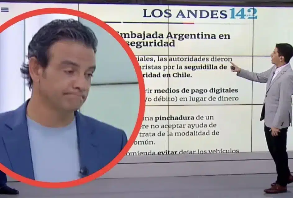 Chile no es un destino seguro para turistas argentinos y la televisión chilena comentó con sarna las recomendaciones de la Embajada Argentina 