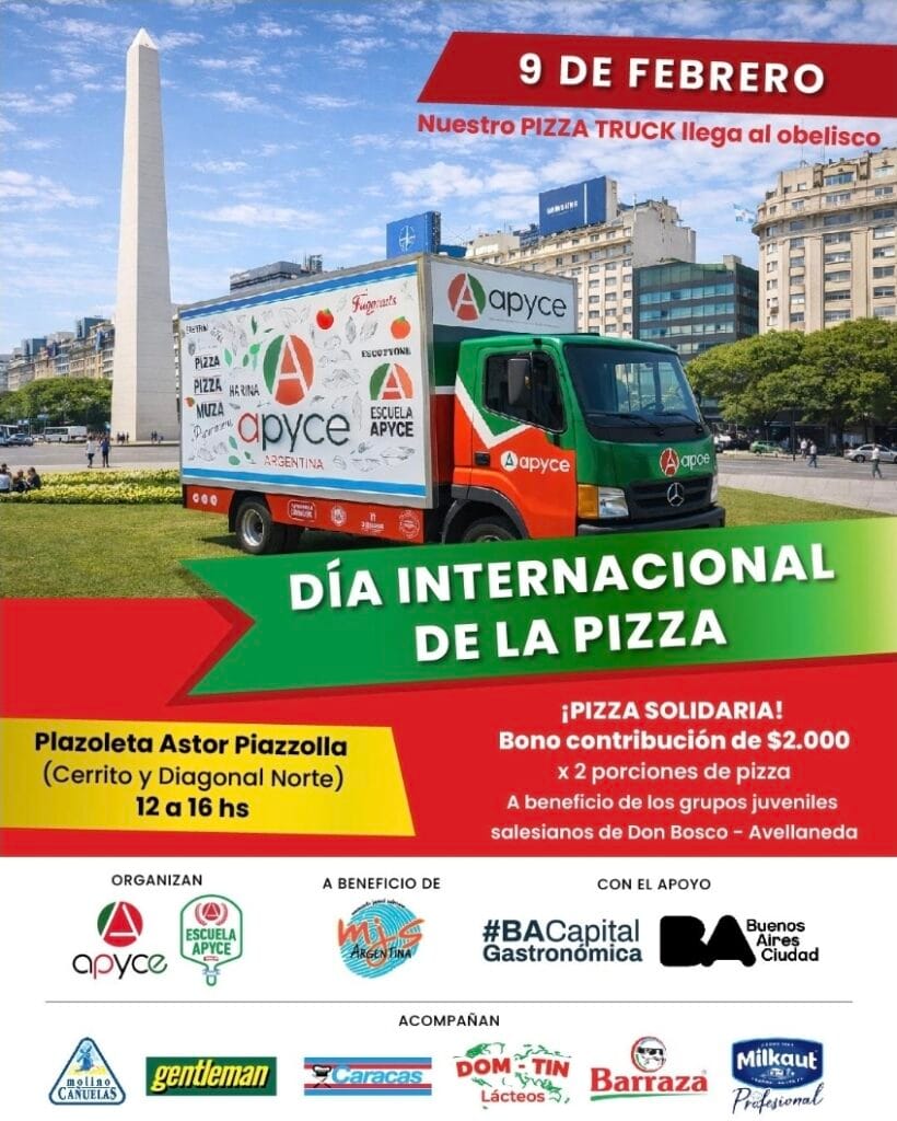 Buenos Aires celebró el Día Internacional de la Pizza con 5.000 porciones al pie del Obelisco y decenas de pizzerías ofreciendo descuentos y exponiendo sus especialidades.