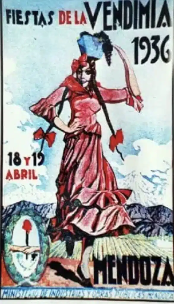 El primer fiche vendimial anunció el inicio de una celebración de la Fiesta de la Vendimia en la provincia de Mendoza hace 90 años, en 1936.