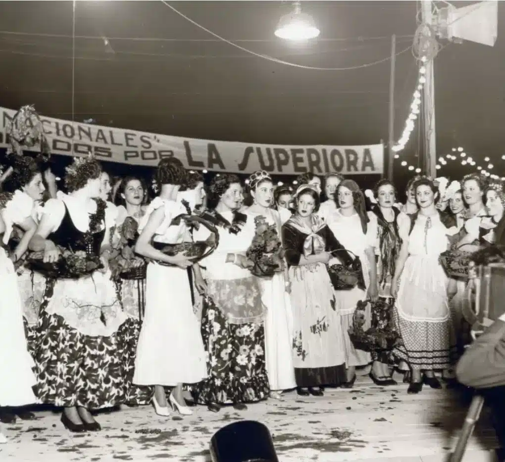 La Fiesta de la Vendimia en una imagen de épocaen 1936.