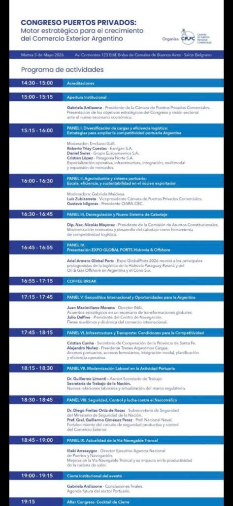 Los puertos privados definen la competitividad del comercio exterior argentino