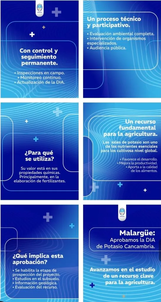 Mendoza aprobó la Declaración de Impacto Ambiental del proyecto de potasio Cancambria