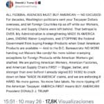 Trump impone el “compre americano” a toda la administración pública